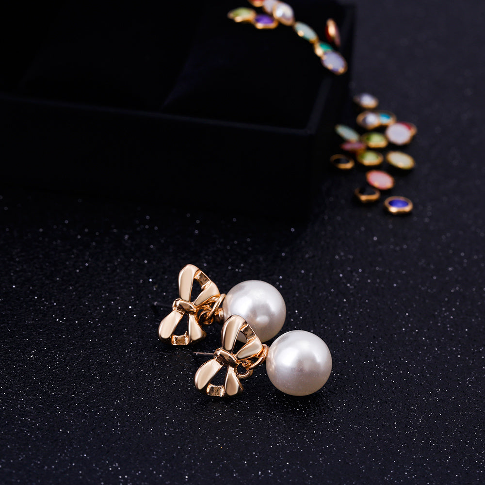 Hypoallergenic Heart-shaped Zircon Earrings