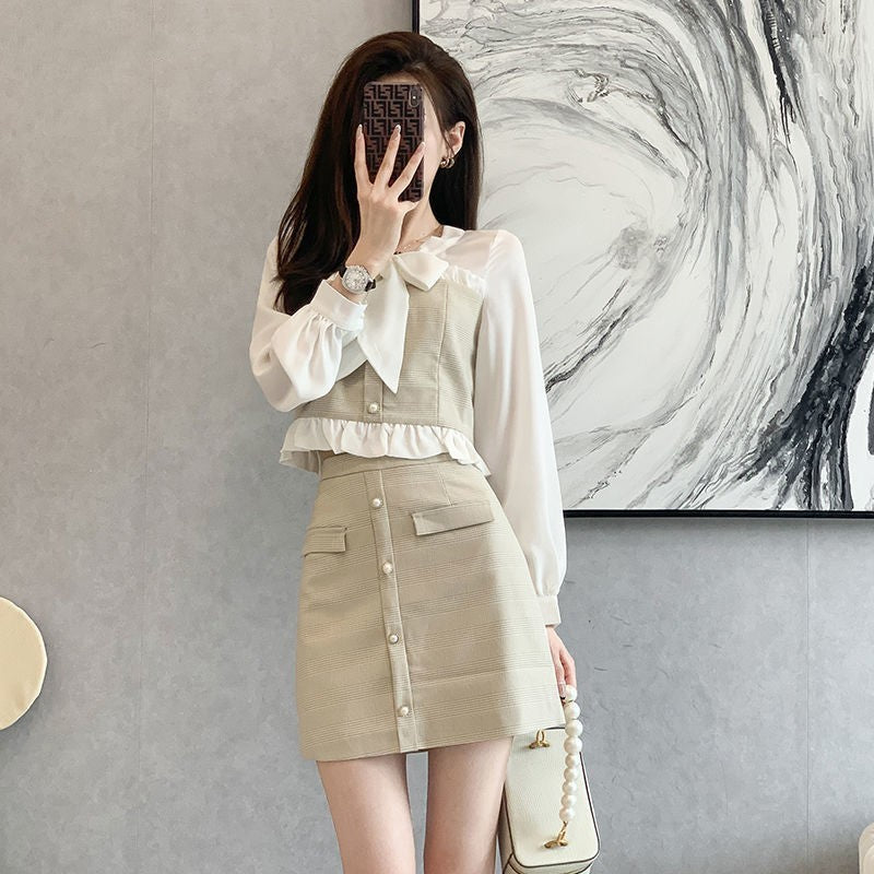 Two Piece Elegant And Sweet Skirt For Women