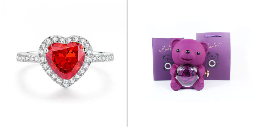 Eternal Rose Teddy Bear