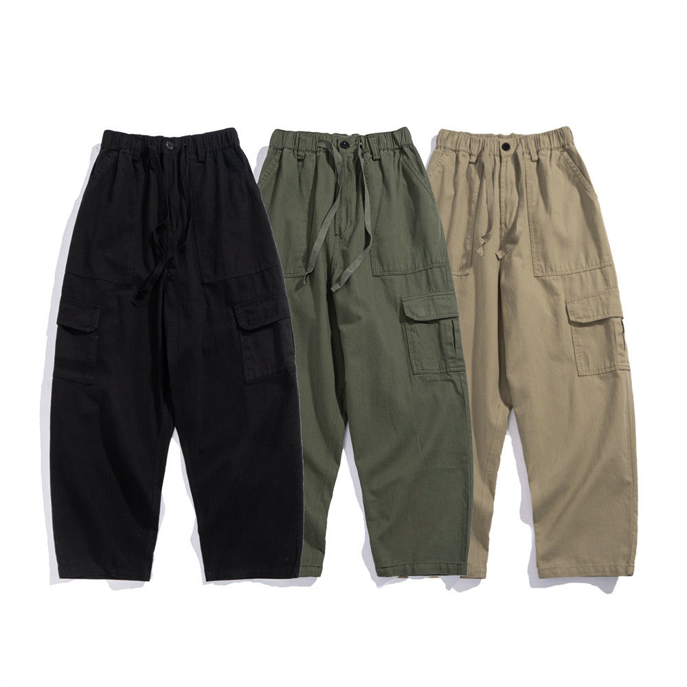 Multi-pocket Cargo Pants Men's Loose Street
