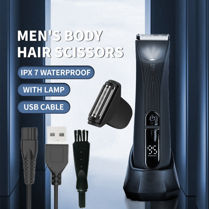 Body Hair Trimmer Men's Electric Body Washable Lady Shaver
