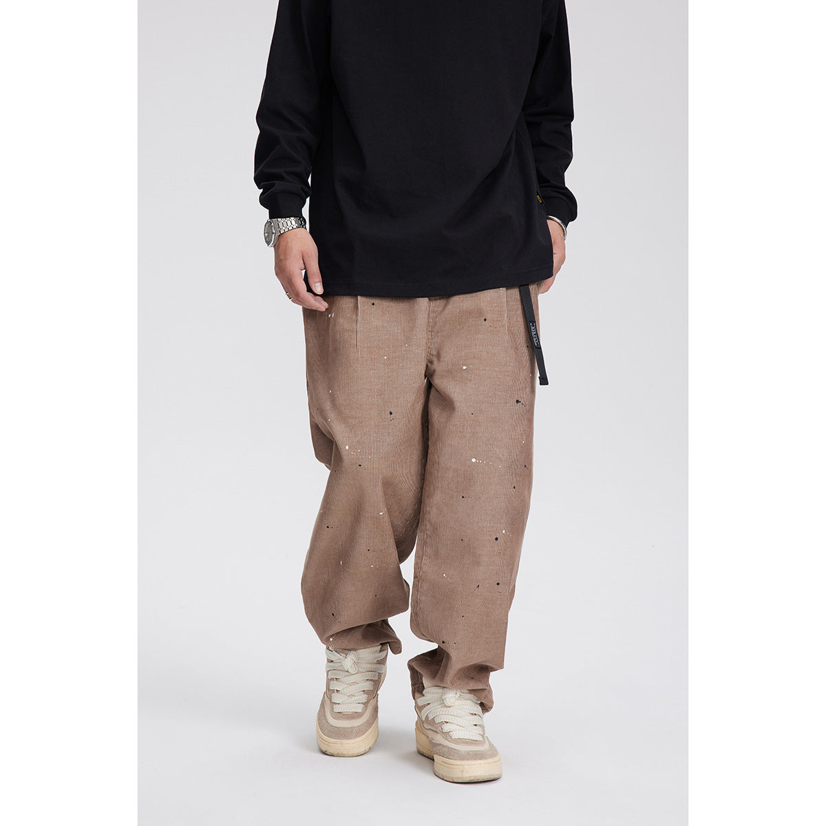 Loose Straight Cargo Pants Men's Casual Pants