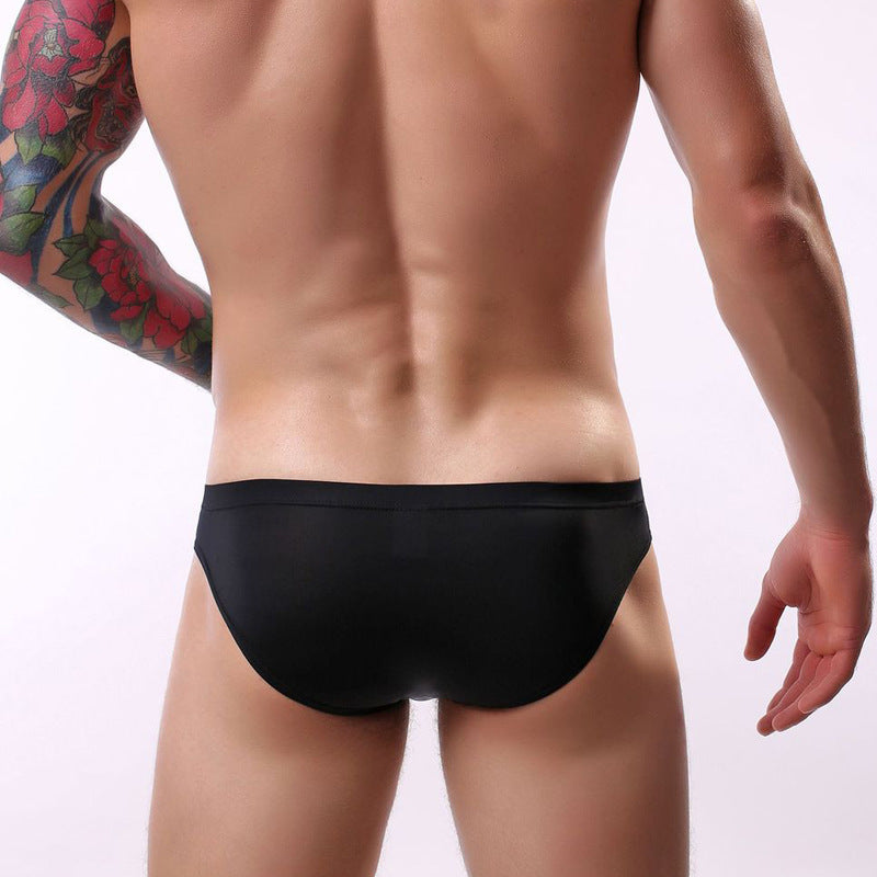 Men's Underwear Ice Silk U Convex Membrane Design Briefs