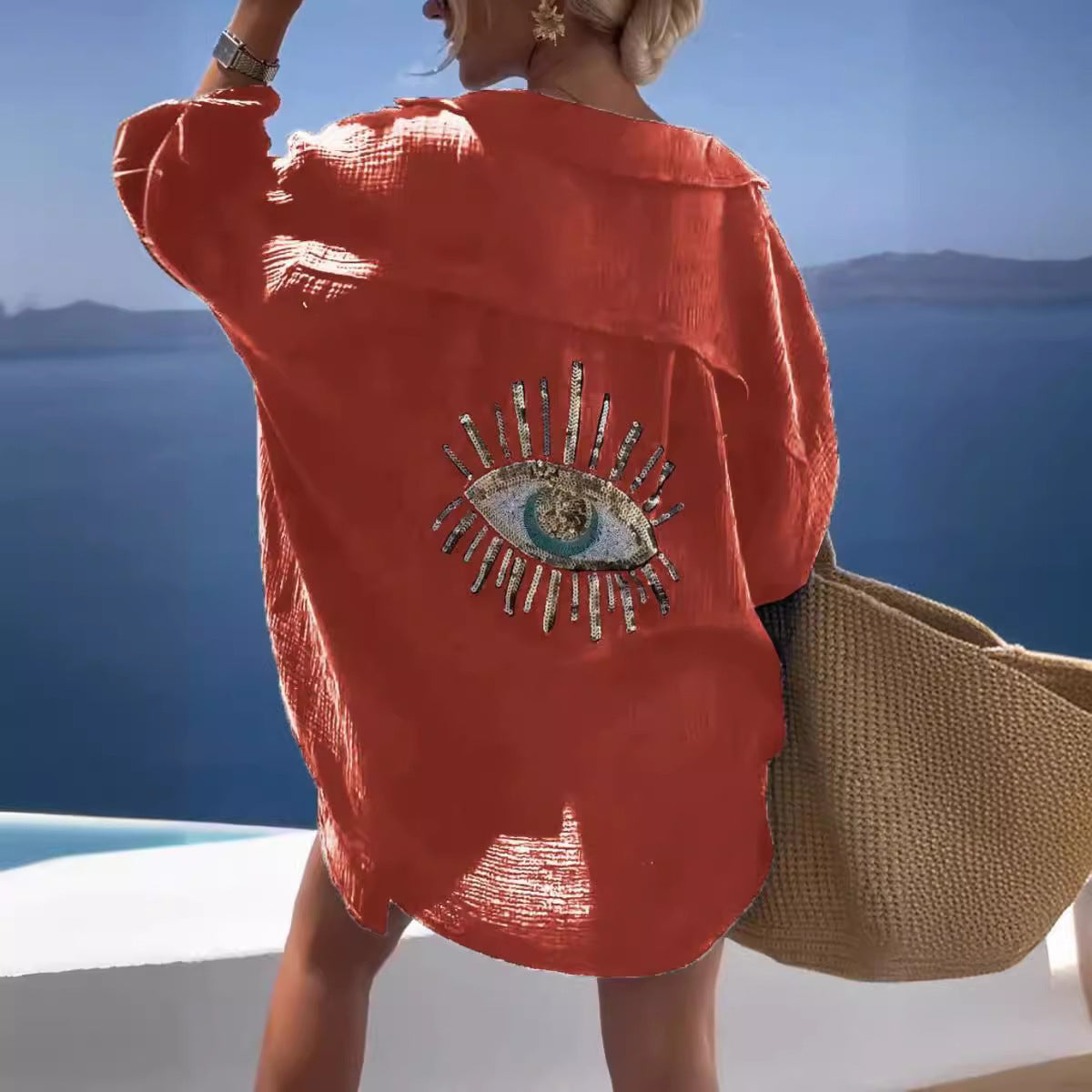 Lapel Long Sleeve Cotton And Linen Casual Fashion Shirt