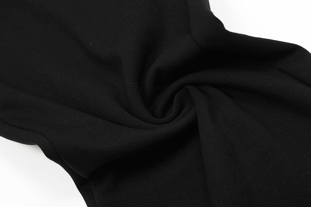 Color Matching Elastic Waist Casual Trousers For Men