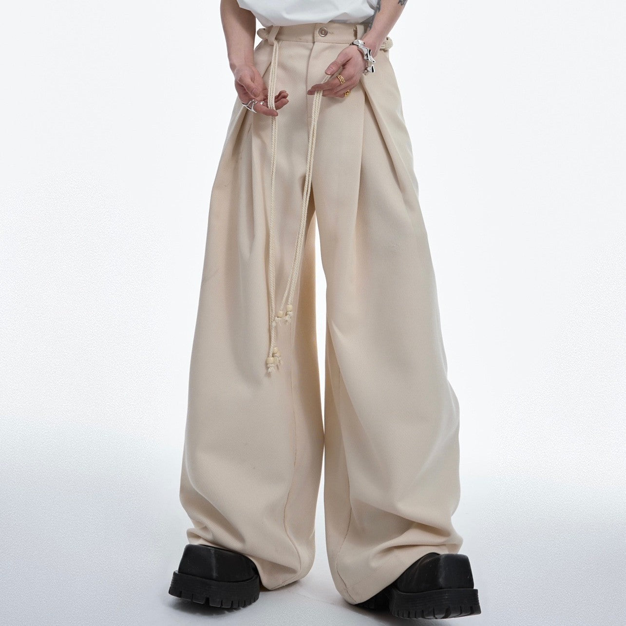 Design Three-dimensional Twill Casual Pants
