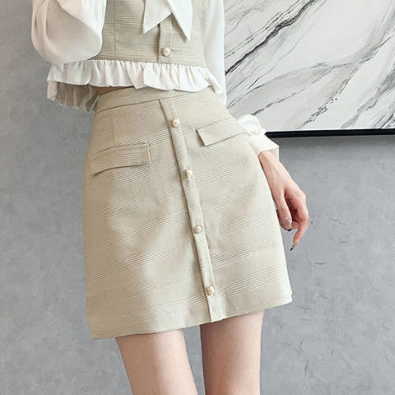 Two Piece Elegant And Sweet Skirt For Women