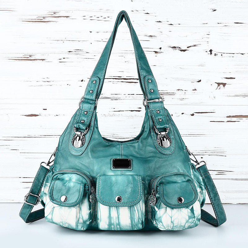 Vintage Wash Water Tie-dye Handbag
