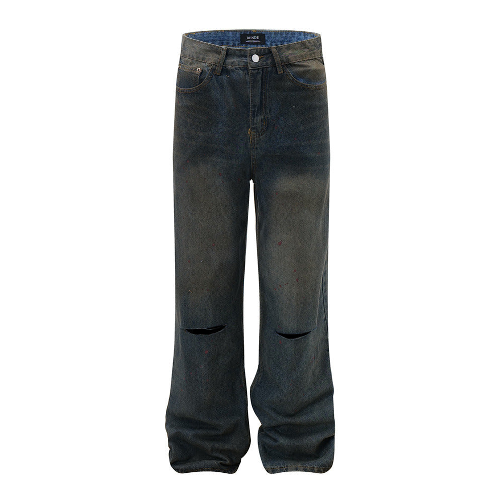 Make Old Ripped Dirty Denim Trousers For Men