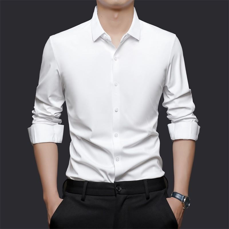 Seamless High Elastic Long Sleeve Anti-wrinkle Shirt