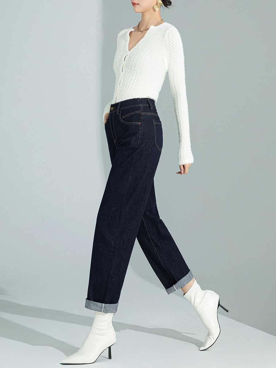 Women's Fashion Casual Loose High Waist Skinny Pants
