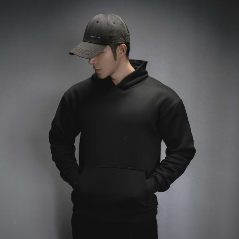 Heavy Polar Fleece Casual Exercise Training Running Hooded Sweater