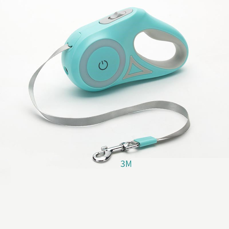 Dog Leash Retractable Leash And Dog Collar Spotlight Automatic Pet Dog Cat Traction Rope For Small Medium Dogs