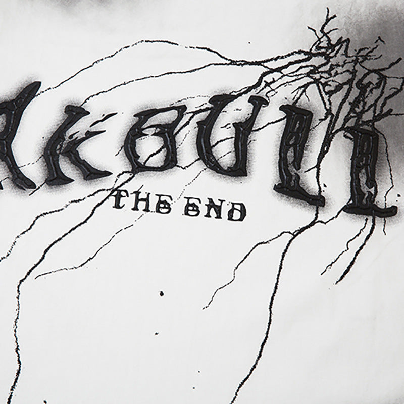 Spray Painting Tie-dyed Old Dirty Short Sleeve Men