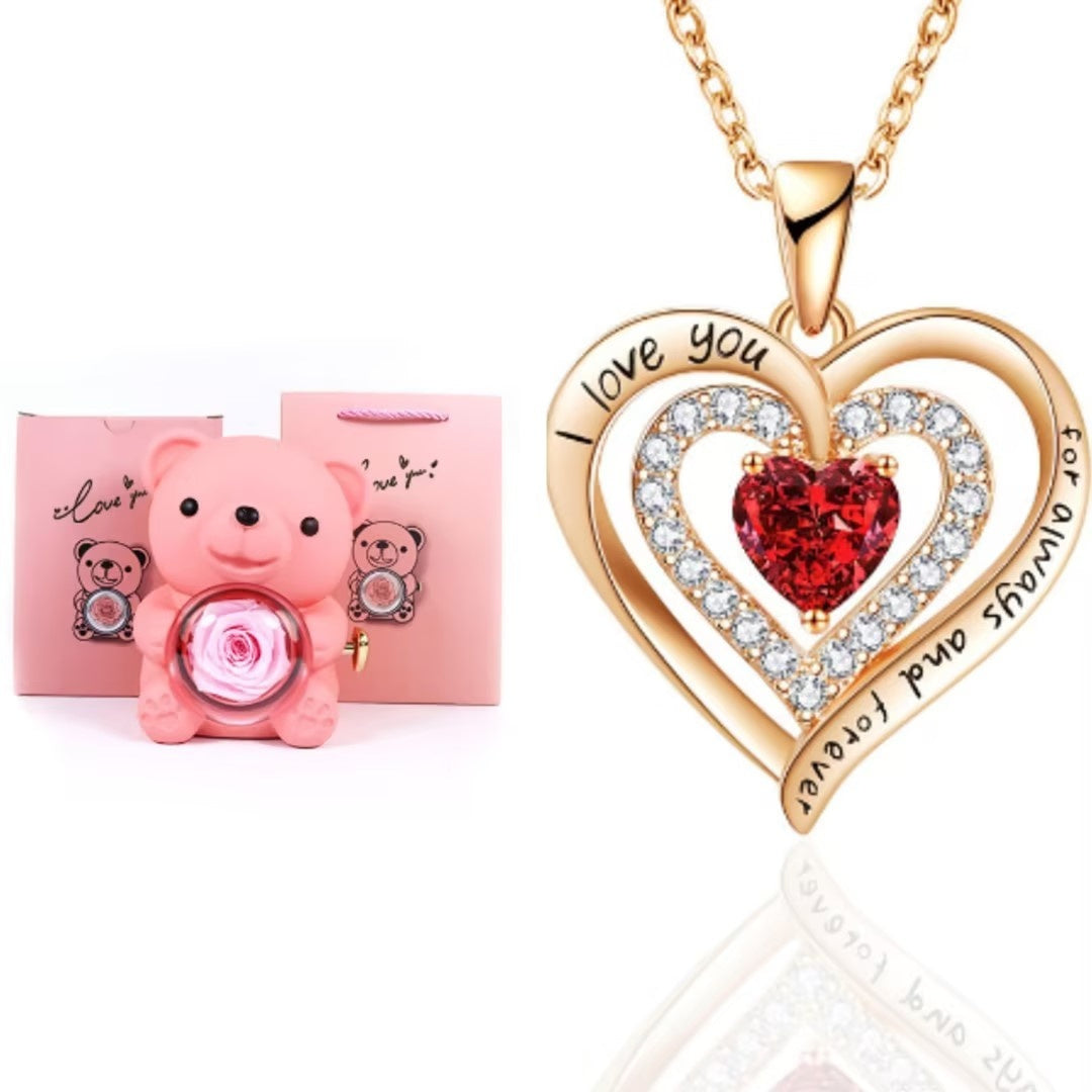 Eternal Rose Teddy Bear