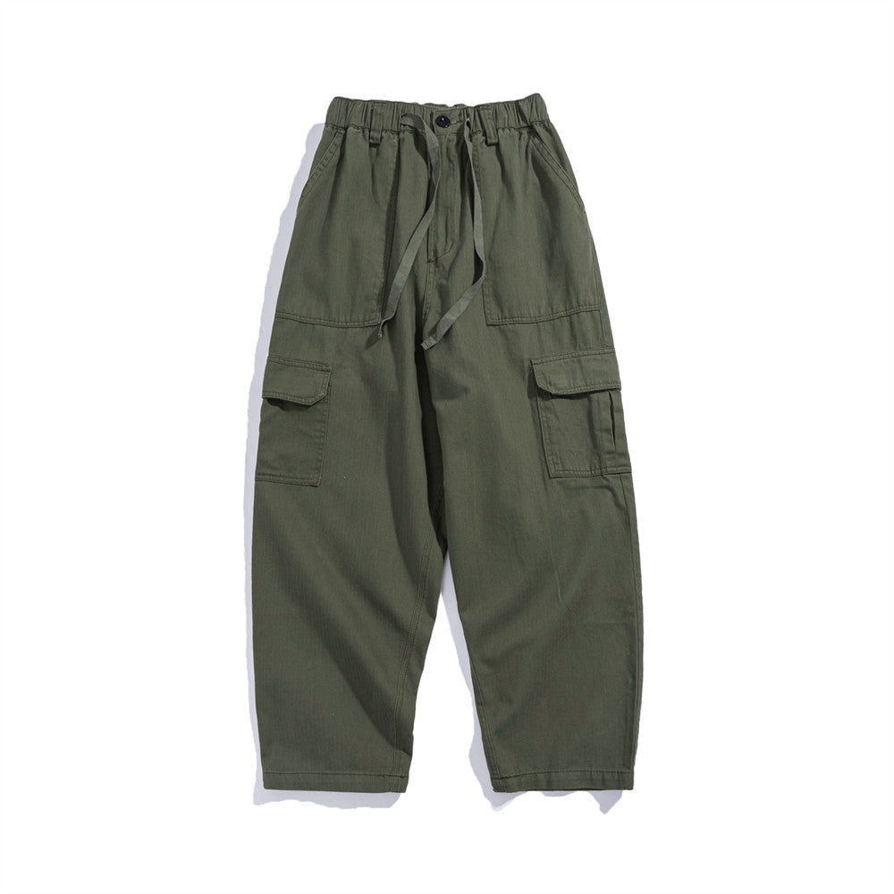 Multi-pocket Cargo Pants Men's Loose Street