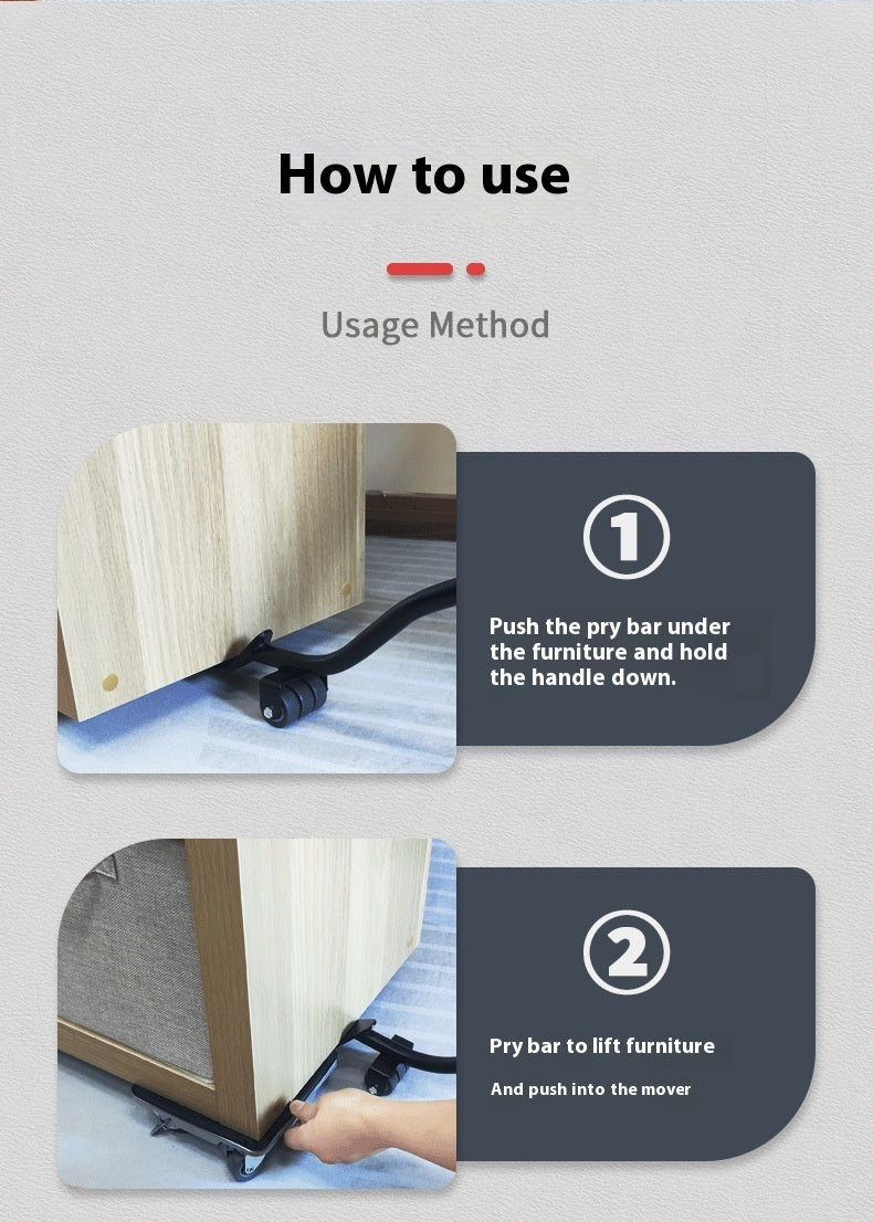 Heavy Objects Moving Artifact, Universal Wheels Moving Furniture Mover