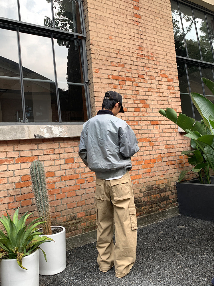 Men's Fashion American Overalls Multi-pocket
