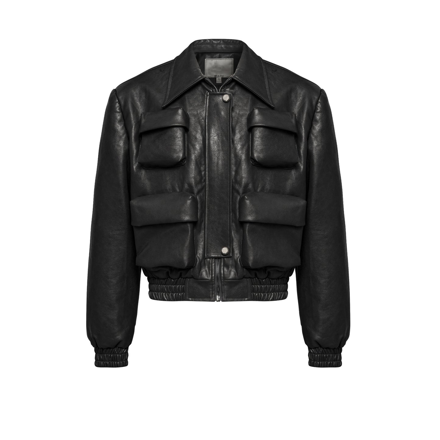 Short Multi-pocket Profile Design Spring And Autumn Leather Jacket Men's Loose Leisure Short Coat