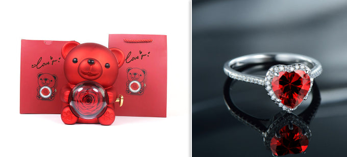 Eternal Rose Teddy Bear
