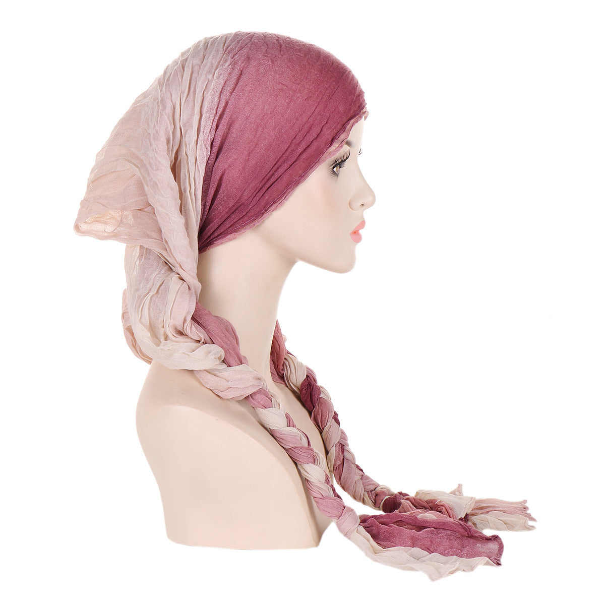 Tam-o'-shanter Hand-woven Braid Bandana Scarf Female Cap