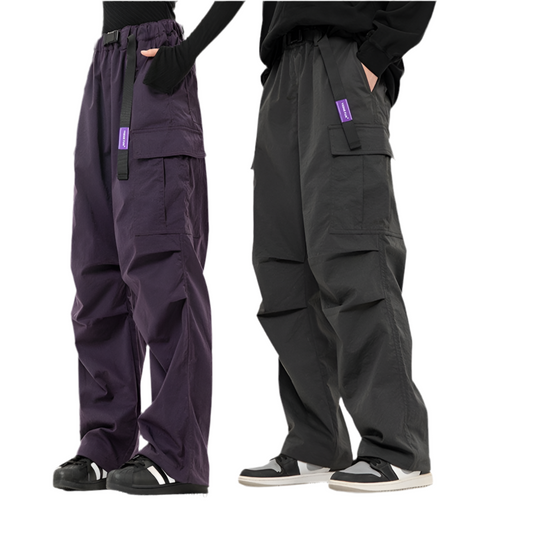 American Plus Velvet Working Wear Paratrooper Pants