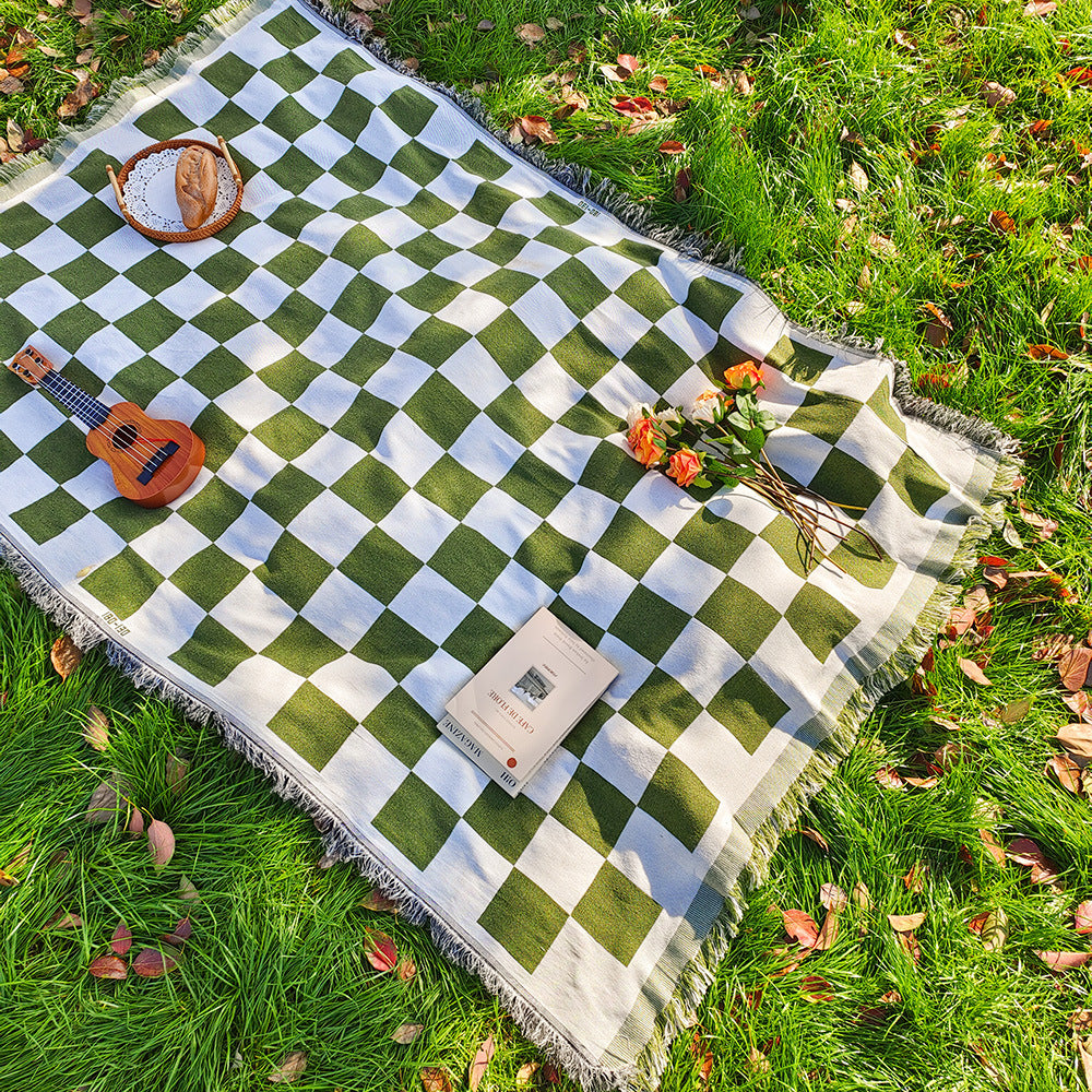 Bohemian Knitted Chenille American Outdoor Camping Rugs