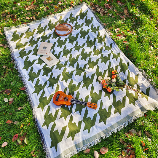Bohemian Knitted Chenille American Outdoor Camping Rugs