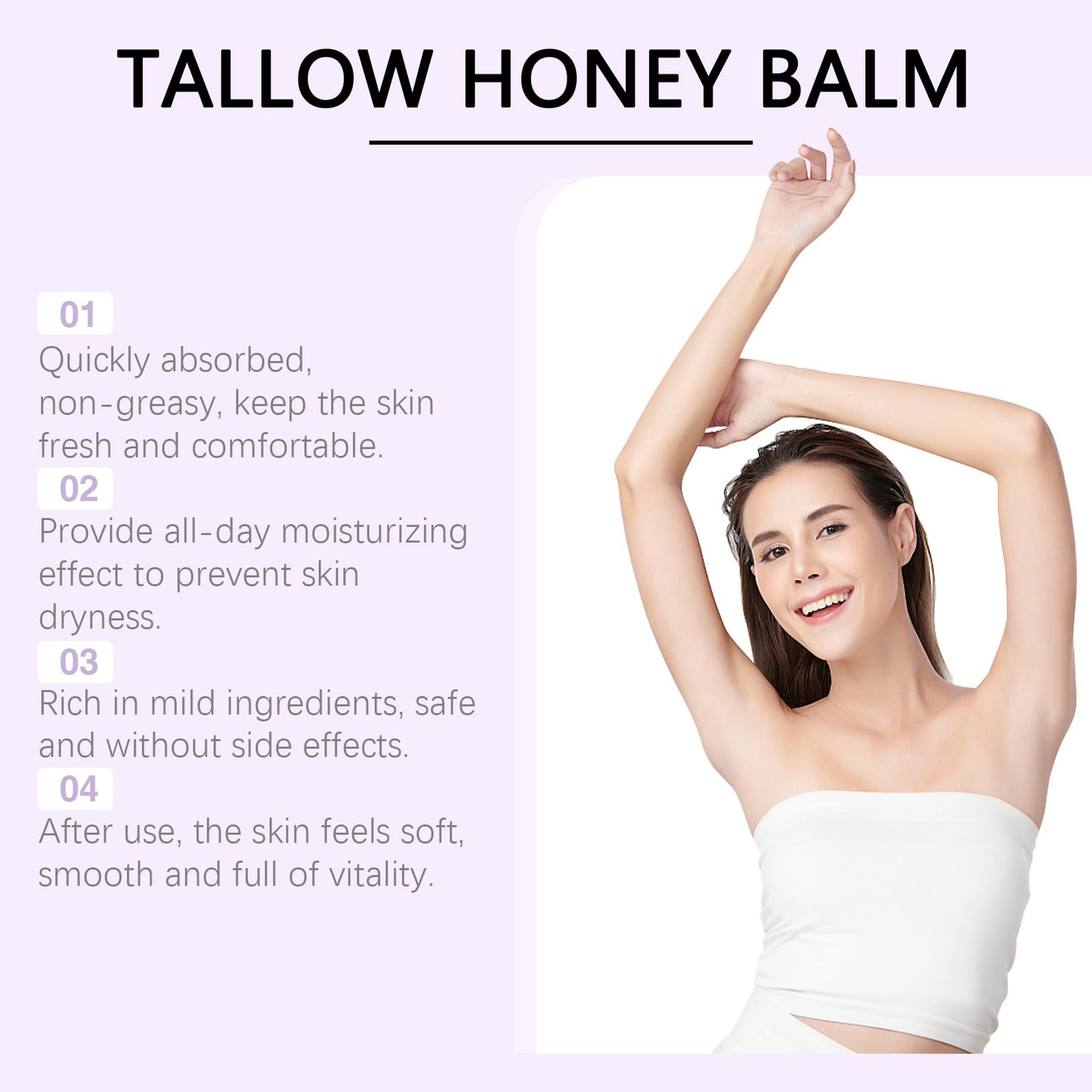 Tallow Honey Skin Repair Moisturizing Cream Relieve Skin Dryness Nourish Restore Skin Elasticity