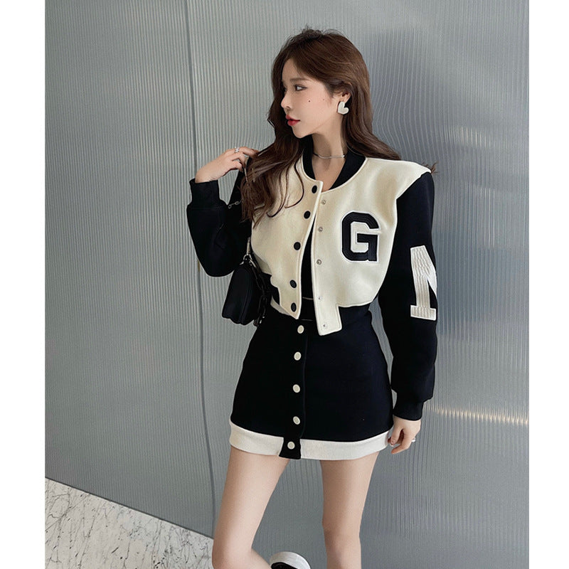 Sports Slim Spice Skirt Two Piece Set