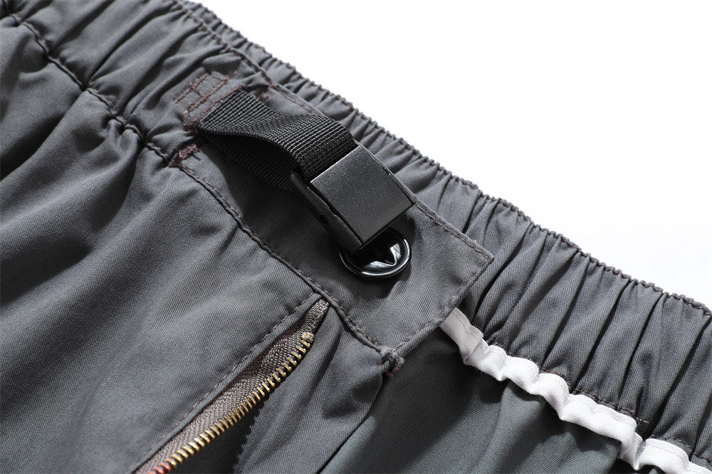 Men's Loose Multi-pocket Overalls With Belt