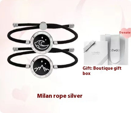 Sun-Moon Smart Sensing Couple Bracelet
