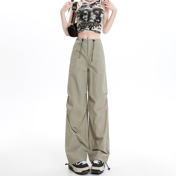 American Quick-drying Overalls Mopping Floor Wide Leg