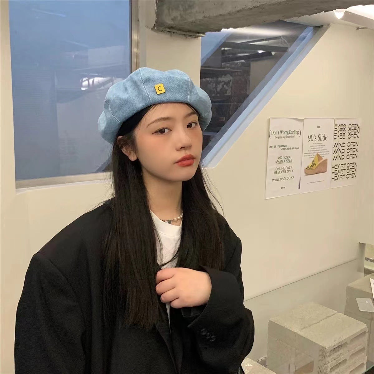 New C-letter Japanese Versatile Cowboy Beret