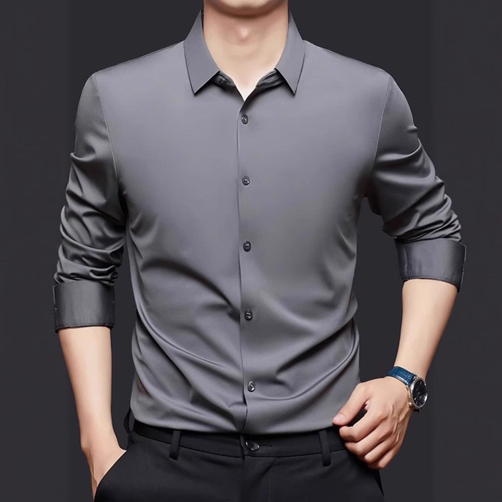 Seamless High Elastic Long Sleeve Anti-wrinkle Shirt