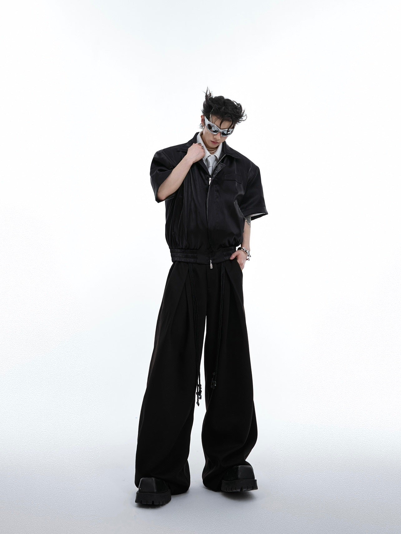 Design Three-dimensional Twill Casual Pants