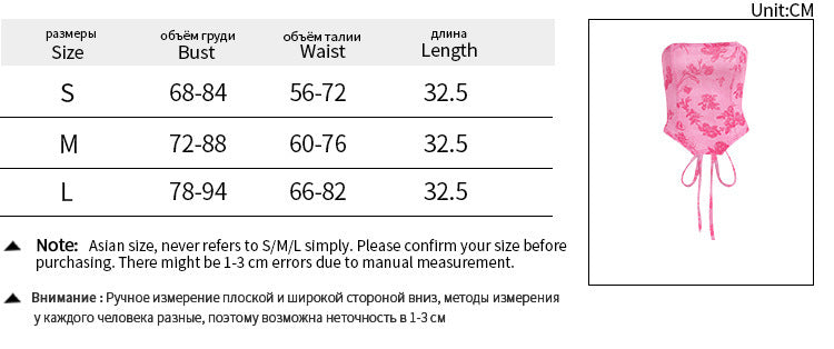 Fashion Tube Top Printed All-matching