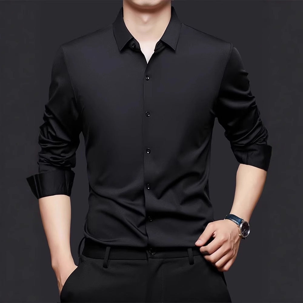 Seamless High Elastic Long Sleeve Anti-wrinkle Shirt