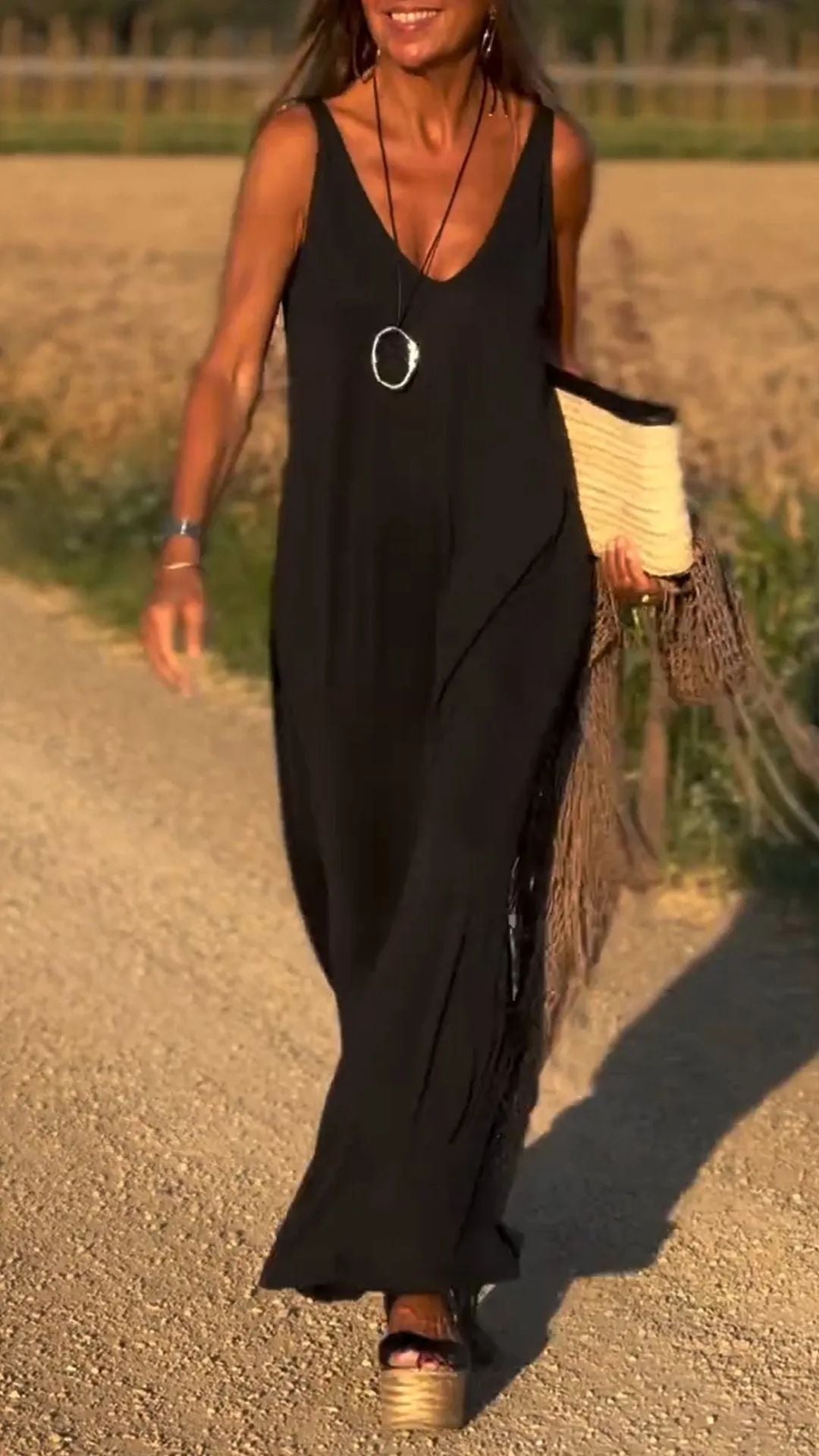 Female Sexy Trend V-neck Strap Dress