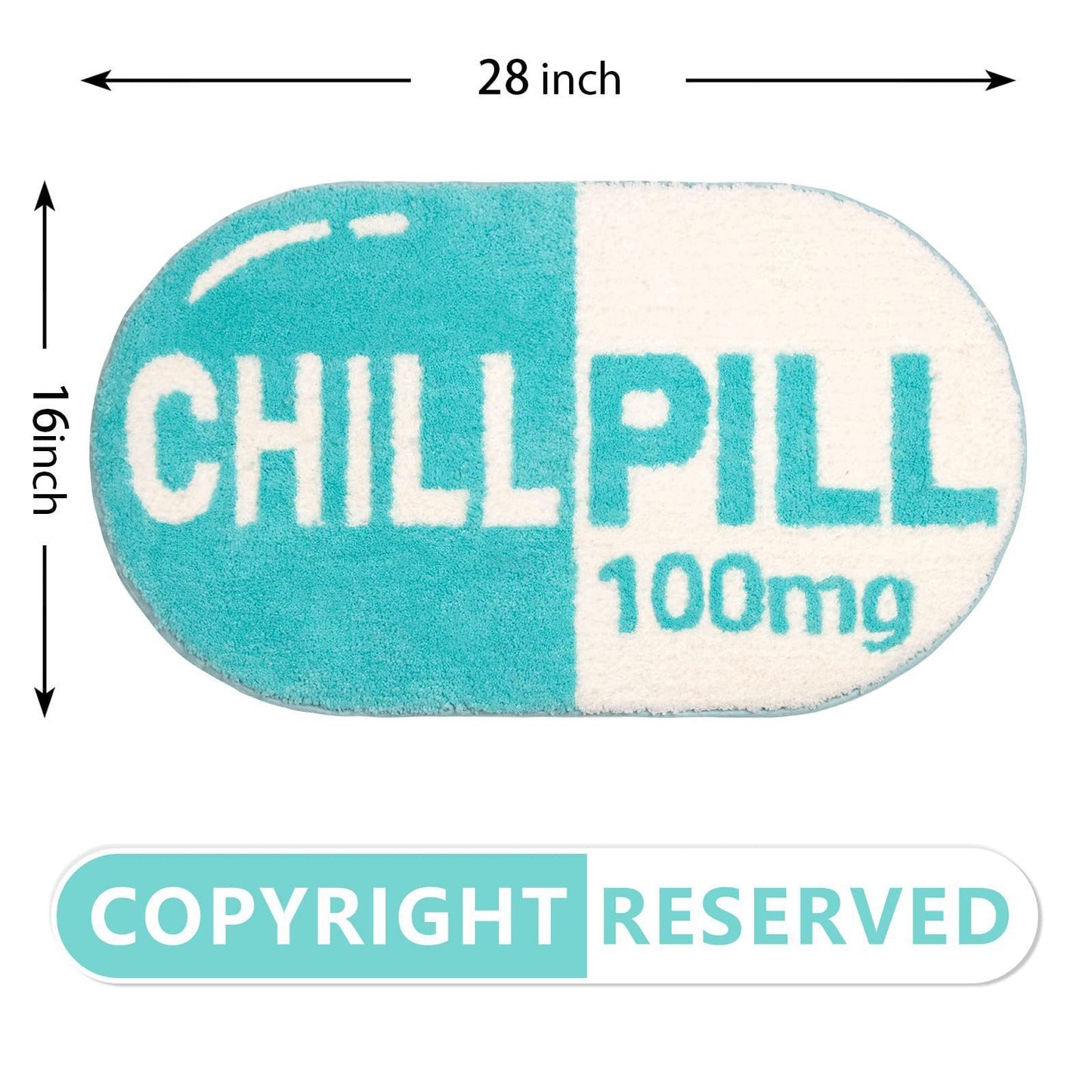 Pill Flocking Furniture Bathroom Non-slip Floor Mat