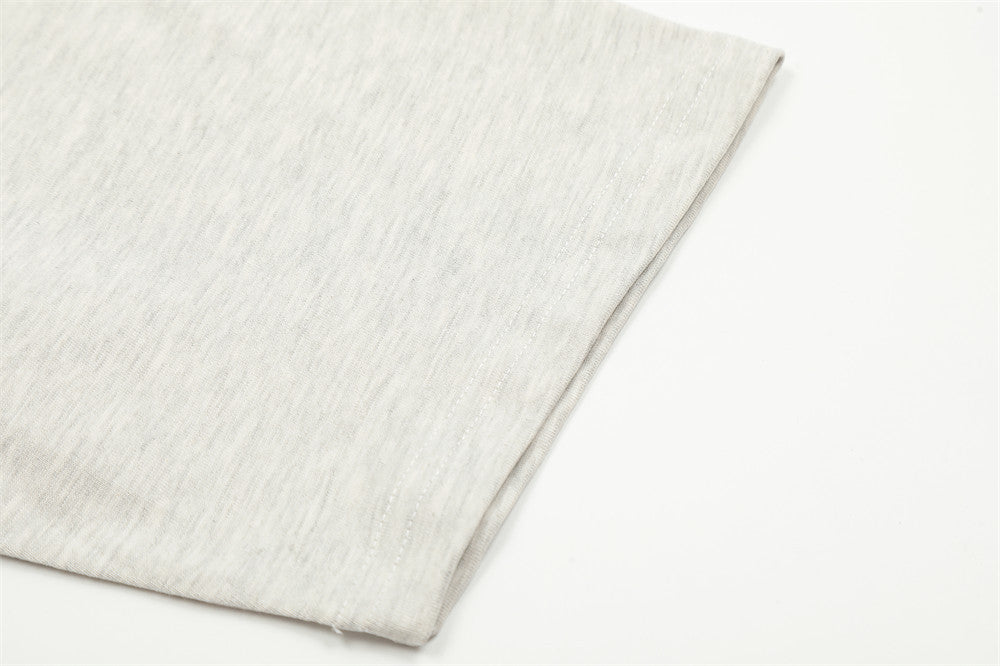 Letter Print In Picture Short Sleeve Men