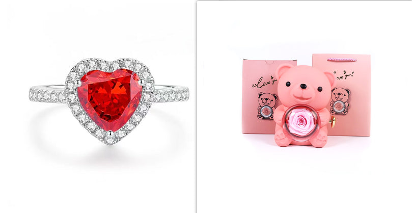 Eternal Rose Teddy Bear