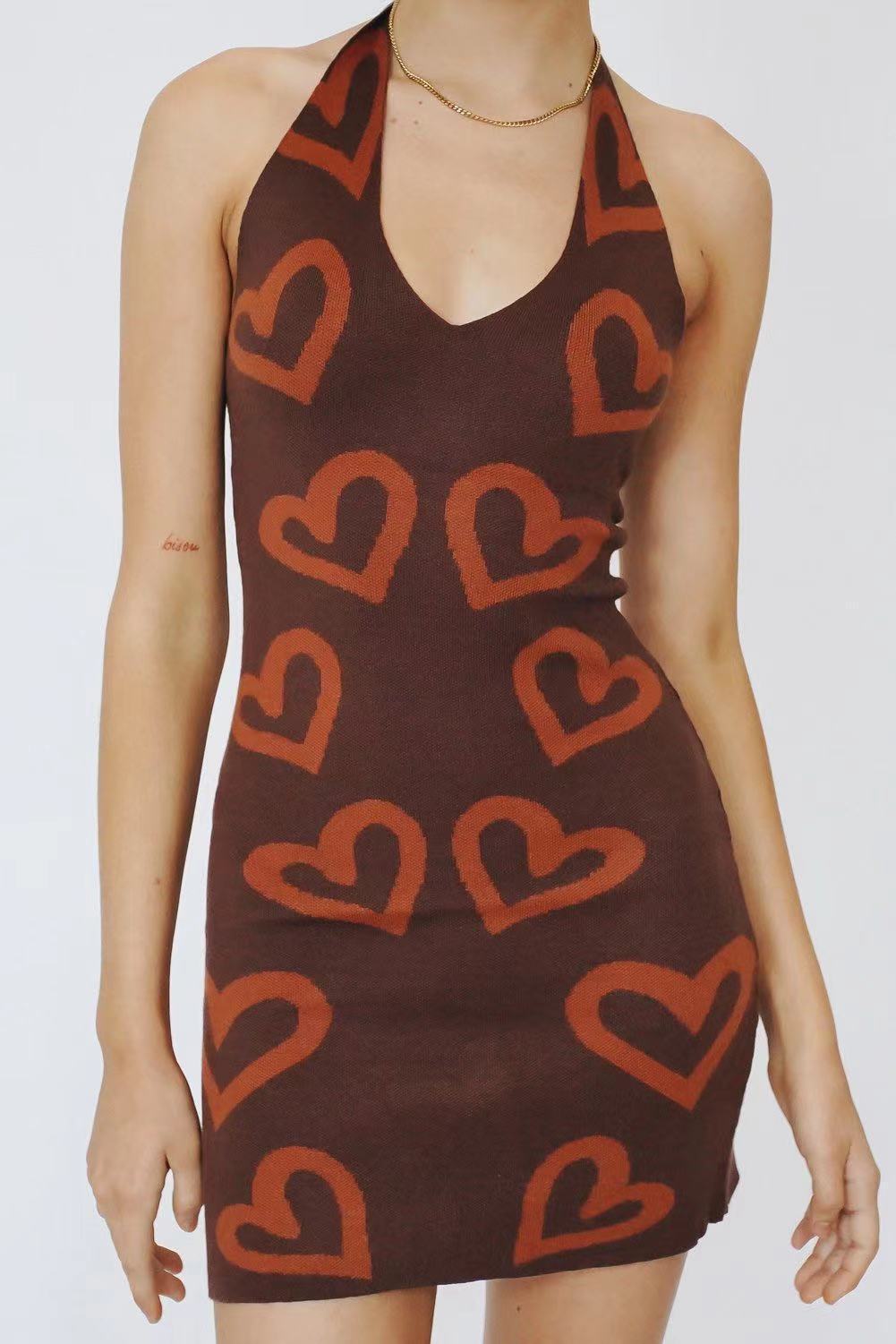 Sexy Bag Hip Print Dress