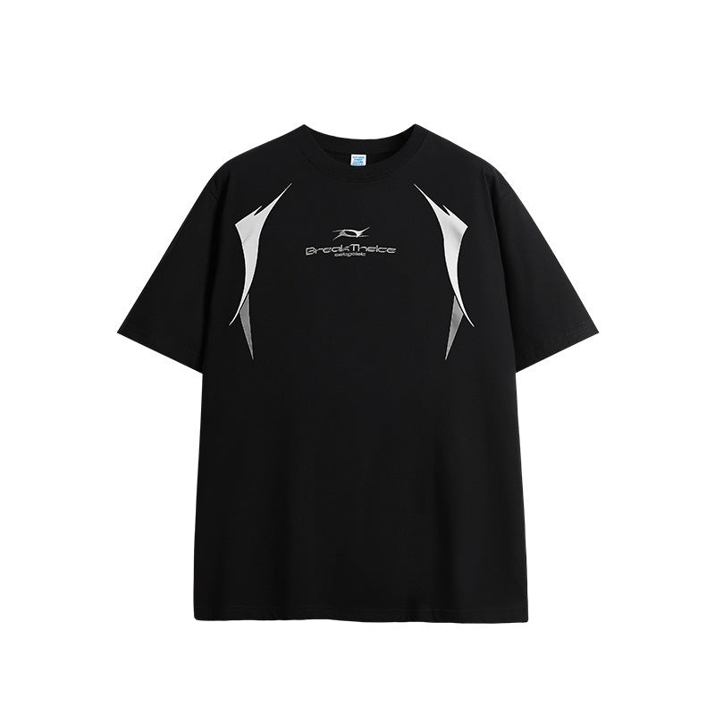 Printed T-shirt Simple Fashion Short Sleeve Men