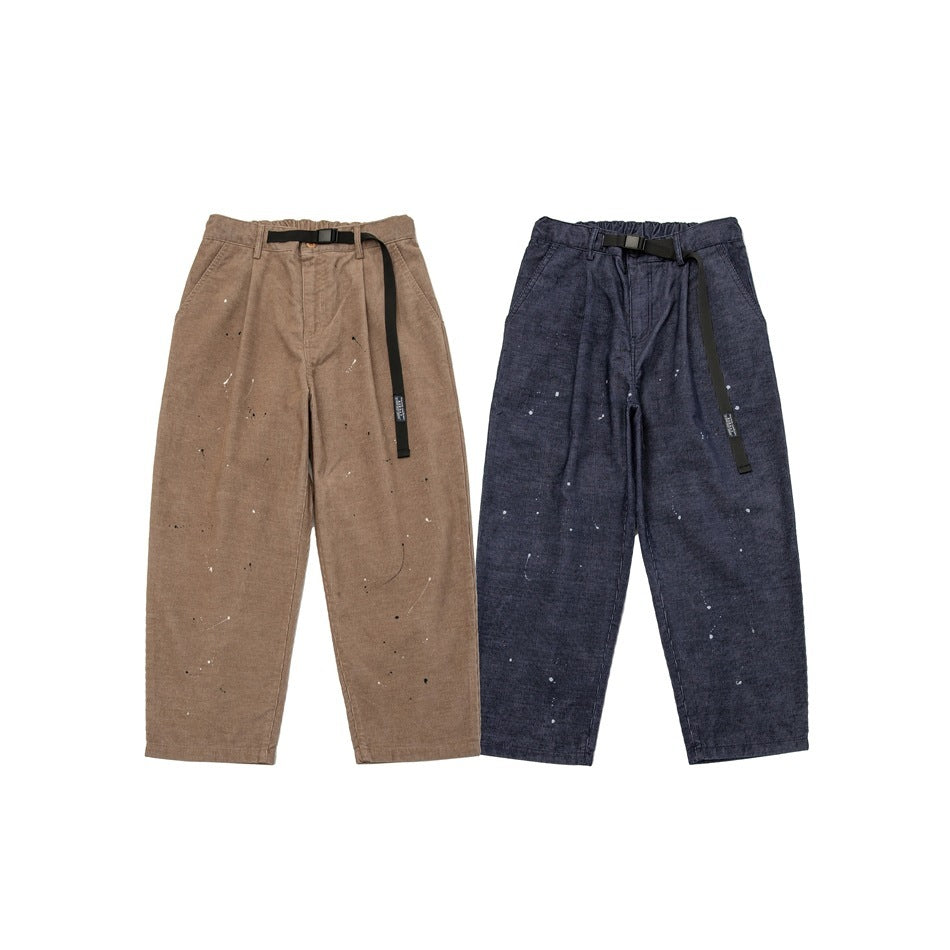 Loose Straight Cargo Pants Men's Casual Pants