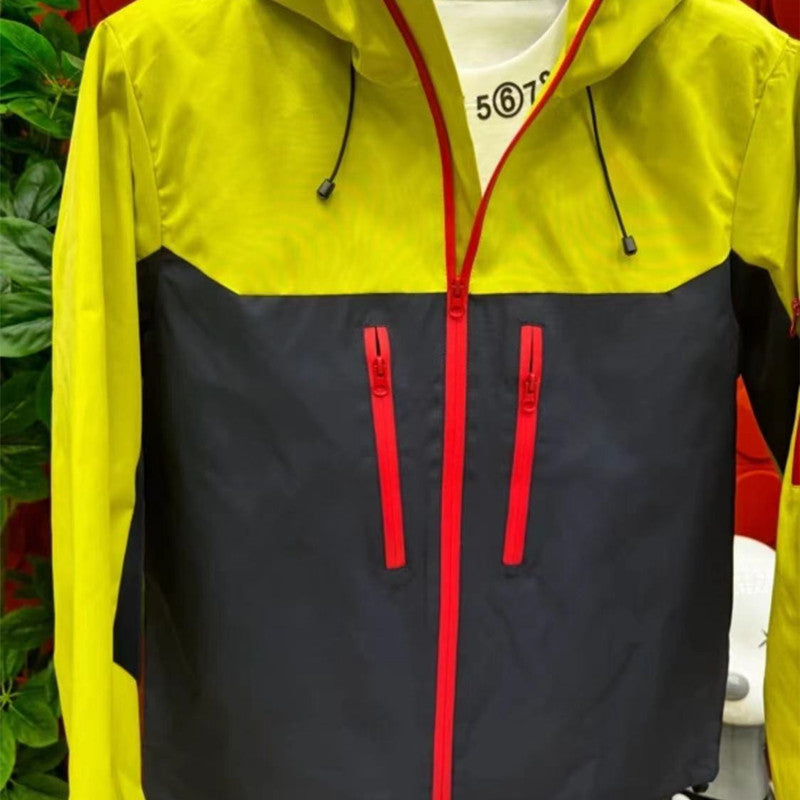Men's Fashion Outdoor Windproof Shell Jacket Hooded Sports Jacket