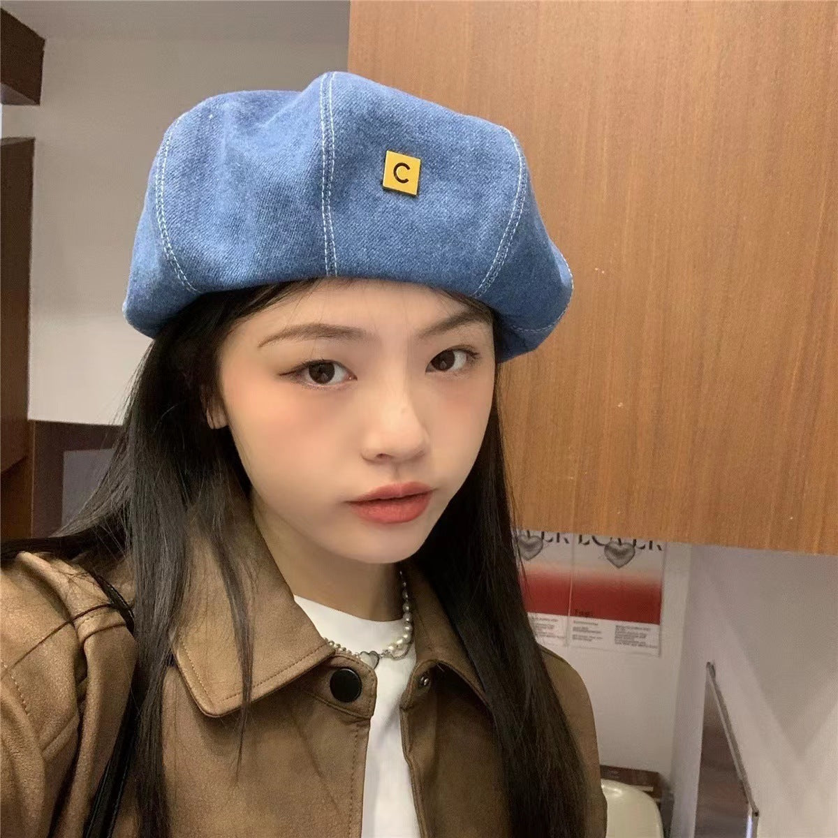 New C-letter Japanese Versatile Cowboy Beret