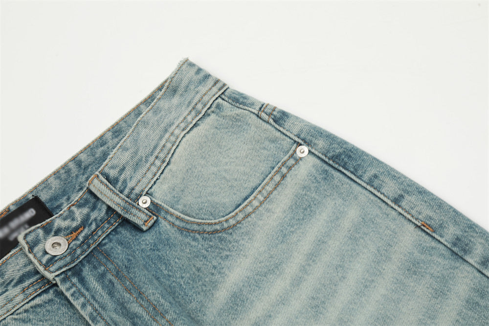 Loose Straight Trousers Retro American Men