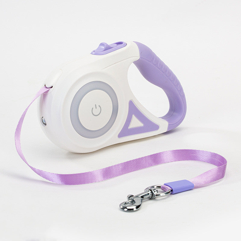 Dog Leash Retractable Leash And Dog Collar Spotlight Automatic Pet Dog Cat Traction Rope For Small Medium Dogs
