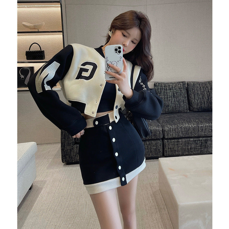 Sports Slim Spice Skirt Two Piece Set